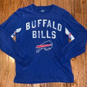 Hands High Buffalo Bills NFL Distressed Long Sleeve T Shirt Women’s Size Large
